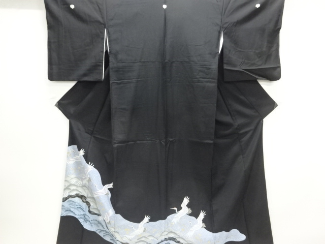 群鶴模様留袖（比翼付き）